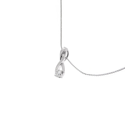 Glimmering Horizon Diamond Pendant 18 KT / White Gold