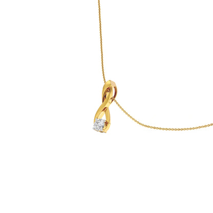 Glimmering Horizon Diamond Pendant 18 KT / Yellow Gold
