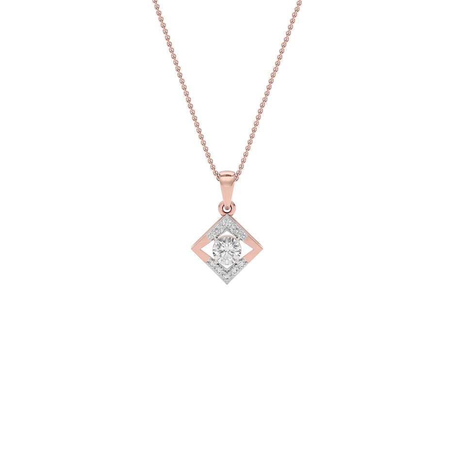 Sapphire Veil Diamond Pendant 18 KT / Rose Gold