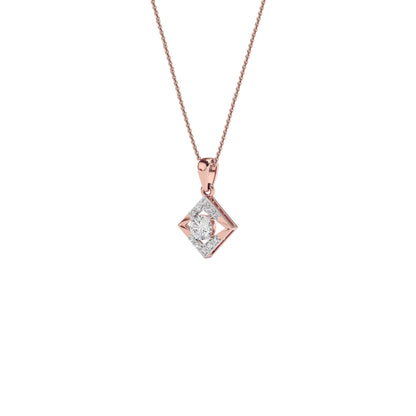 Sapphire Veil Diamond Pendant 18 KT / Rose Gold