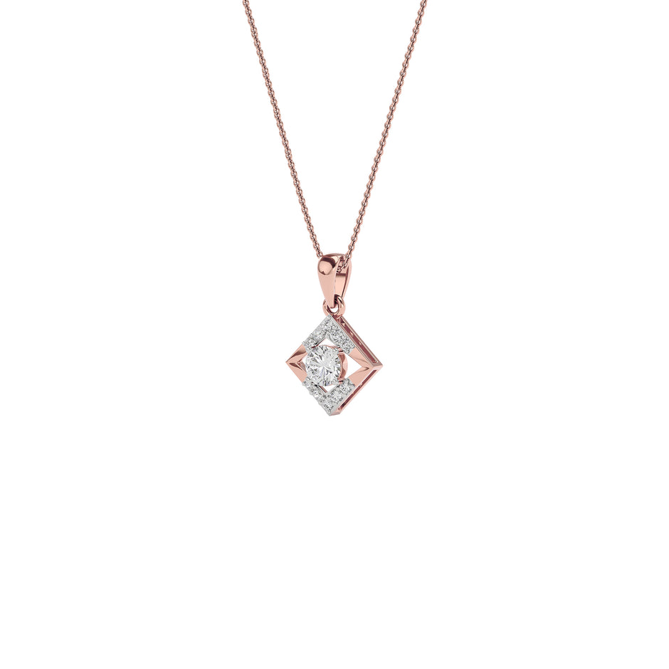 Sapphire Veil Diamond Pendant 18 KT / Rose Gold
