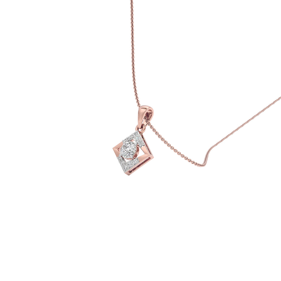 Sapphire Veil Diamond Pendant 18 KT / Rose Gold