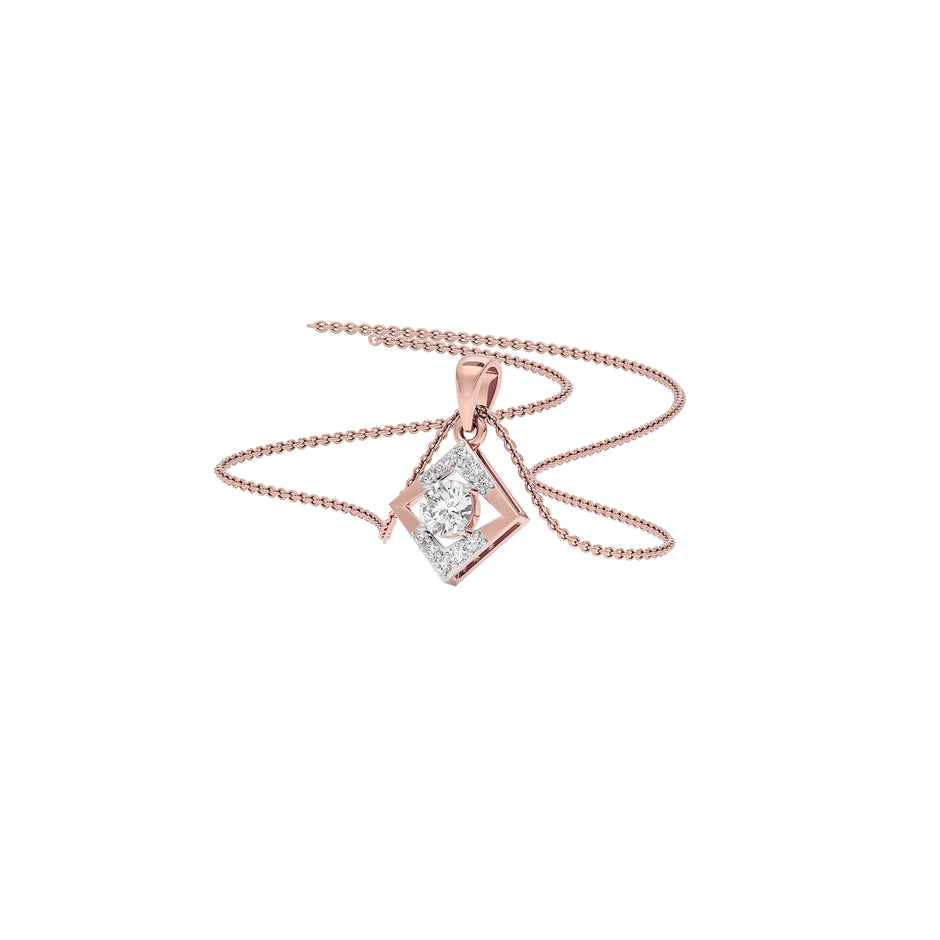Sapphire Veil Diamond Pendant 18 KT / Rose Gold