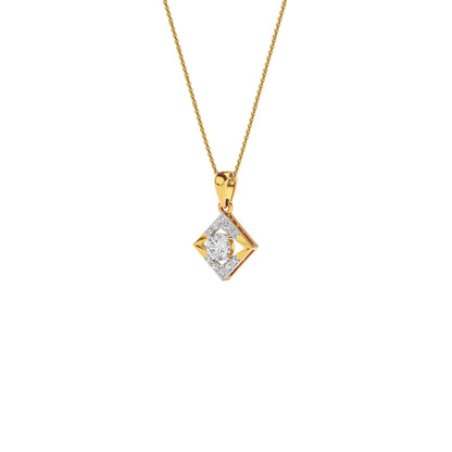 Sapphire Veil Diamond Pendant 18 KT / Yellow Gold