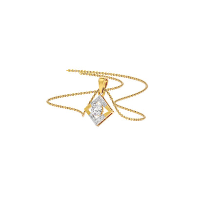 Sapphire Veil Diamond Pendant 18 KT / Yellow Gold