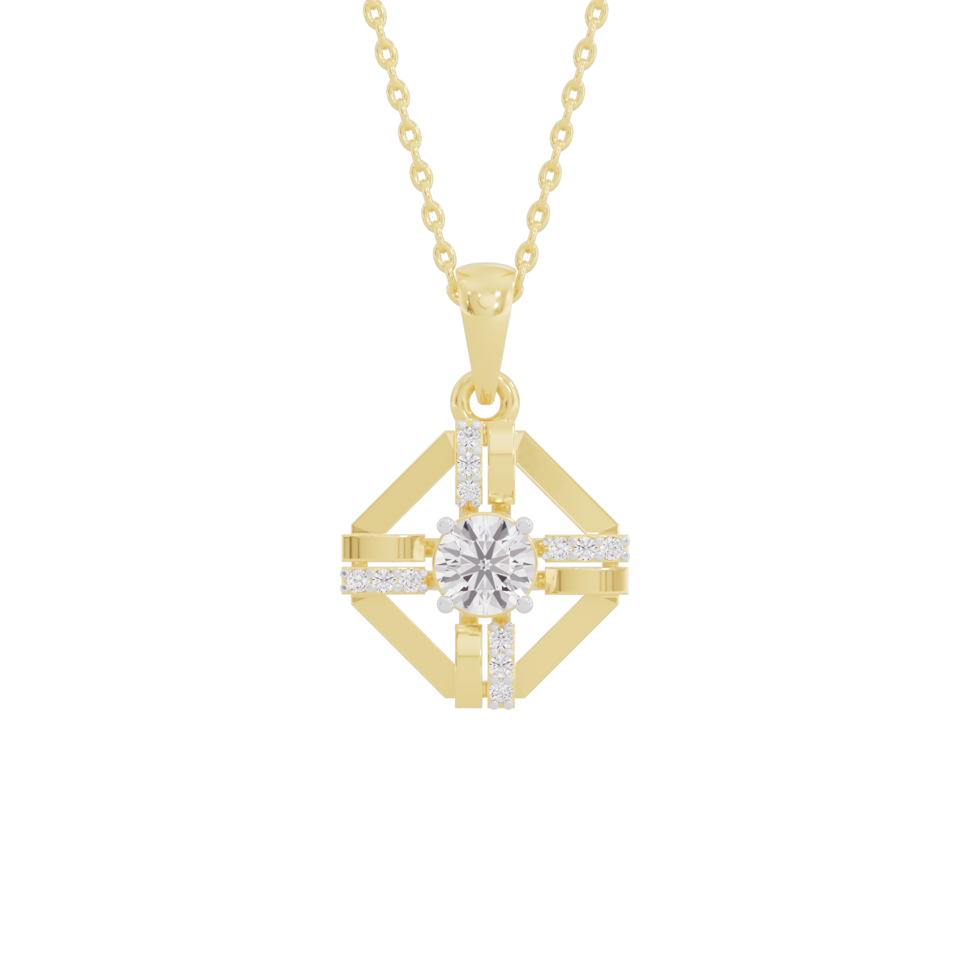 Opulent Oasis Diamond Pendant