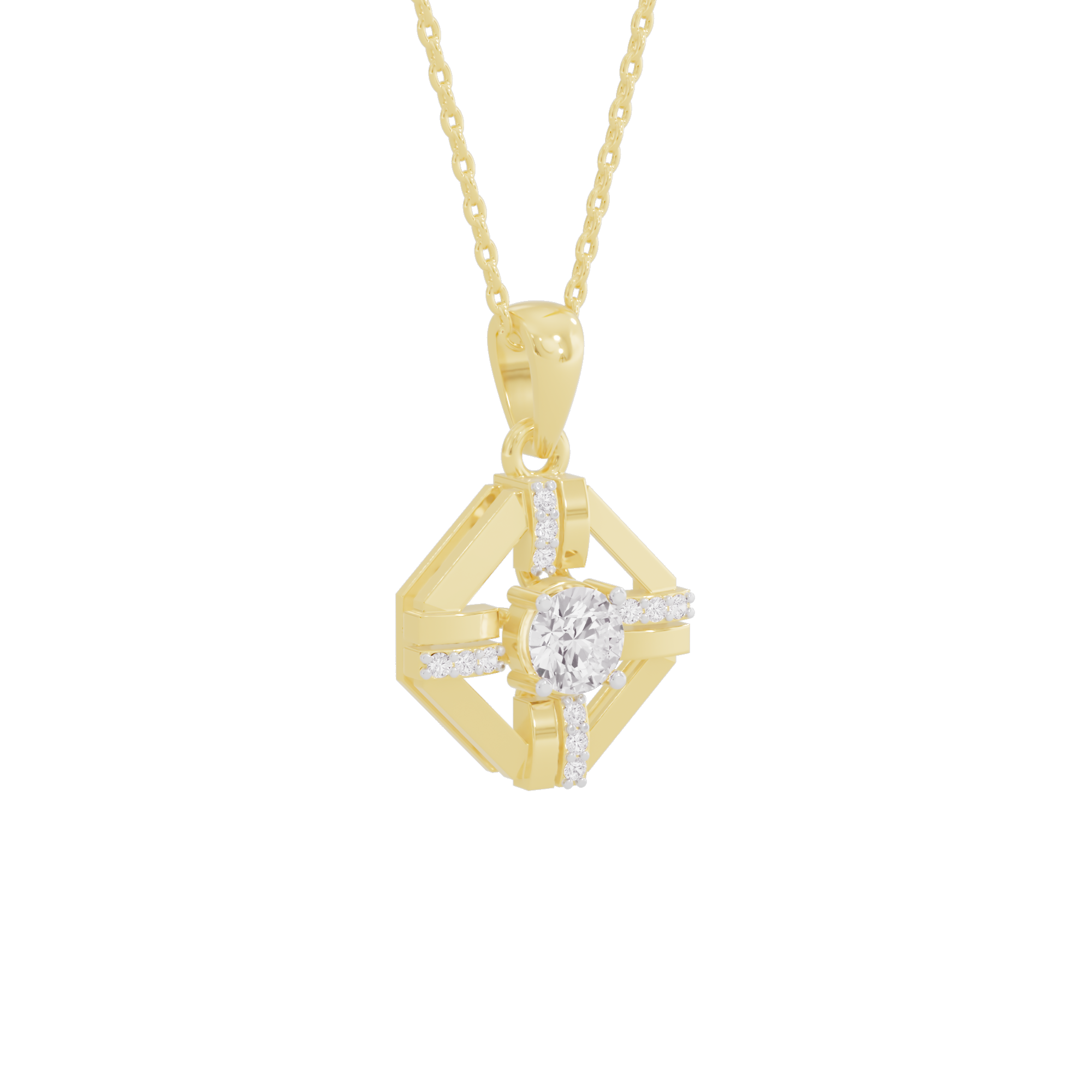 Opulent Oasis Diamond Pendant