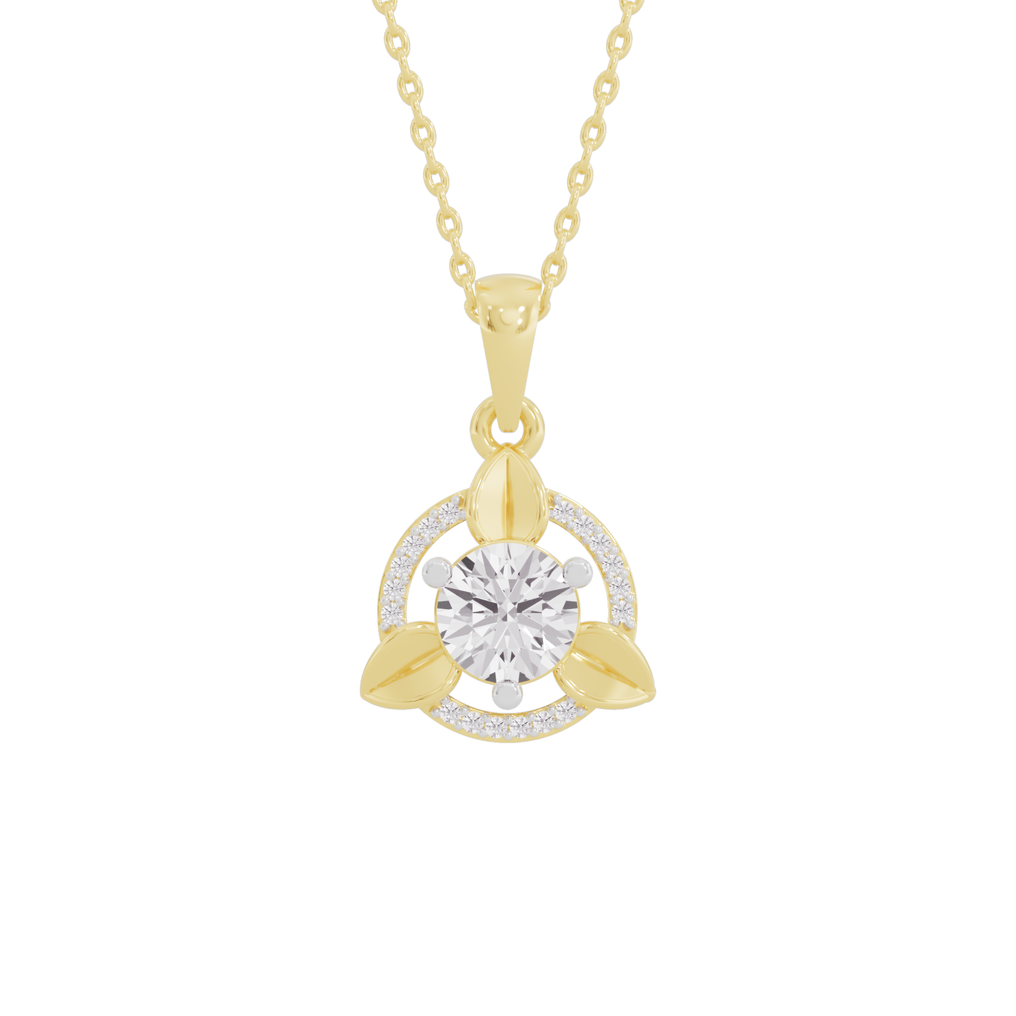 Quadra Luxe Diamond Pendant