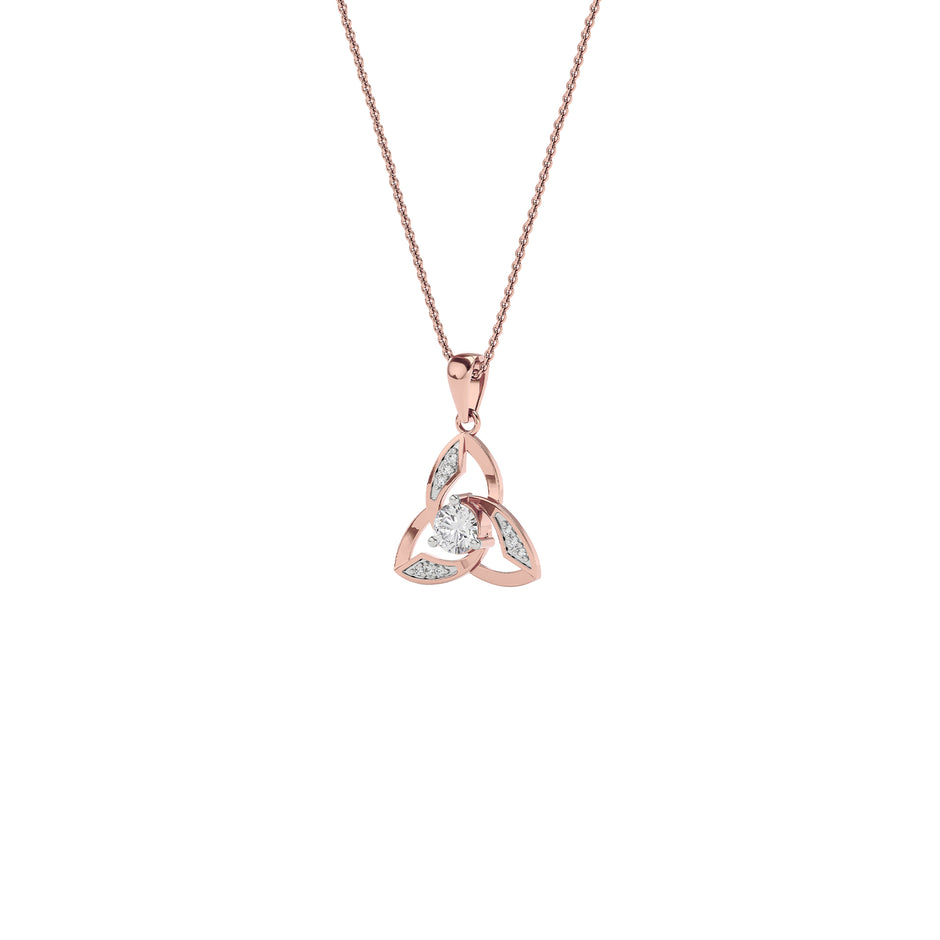 Unbound Brilliance Diamond Pendant 18 KT / Rose Gold
