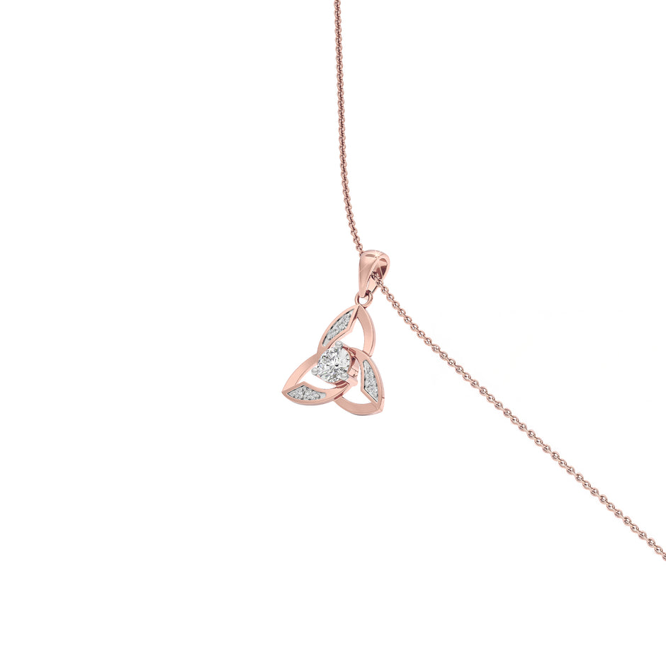Unbound Brilliance Diamond Pendant 18 KT / Rose Gold