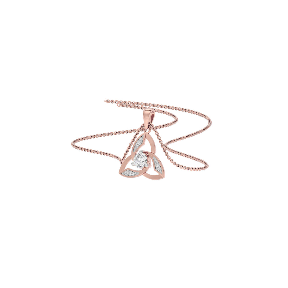 Unbound Brilliance Diamond Pendant 18 KT / Rose Gold