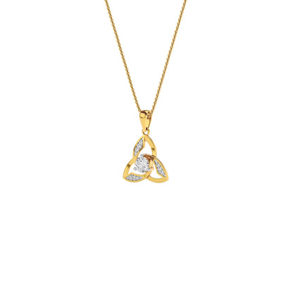 Unbound Brilliance Diamond Pendant 18 KT / Yellow Gold