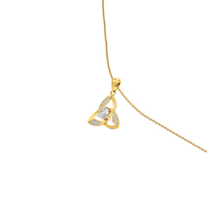 Unbound Brilliance Diamond Pendant 18 KT / Yellow Gold