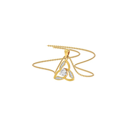 Unbound Brilliance Diamond Pendant 18 KT / Yellow Gold