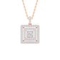 Lustrous Labyrinth Diamond Pendant