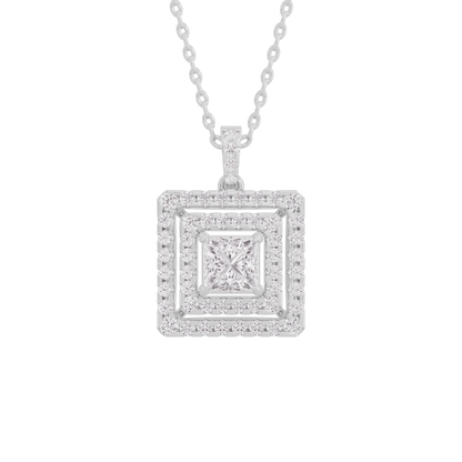 Lustrous Labyrinth Diamond Pendant