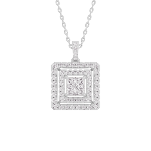 Lustrous Labyrinth Diamond Pendant