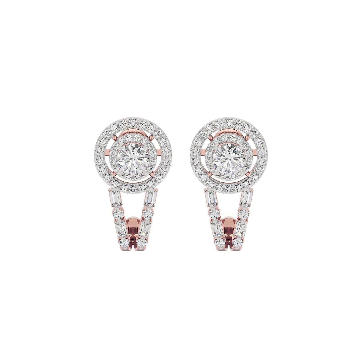 Serenade Solitaire Diamond Earrings 18 KT / Rose Gold
