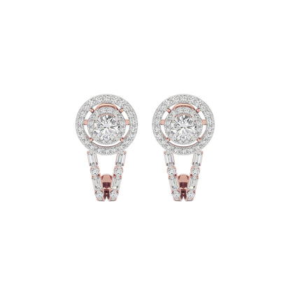 Serenade Solitaire Diamond Earrings 18 KT / Rose Gold