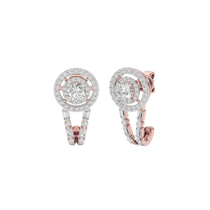 Serenade Solitaire Diamond Earrings 18 KT / Rose Gold