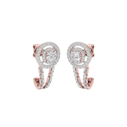 Serenade Solitaire Diamond Earrings 18 KT / Rose Gold