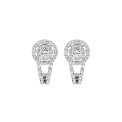 Serenade Solitaire Diamond Earrings 18 KT / White Gold