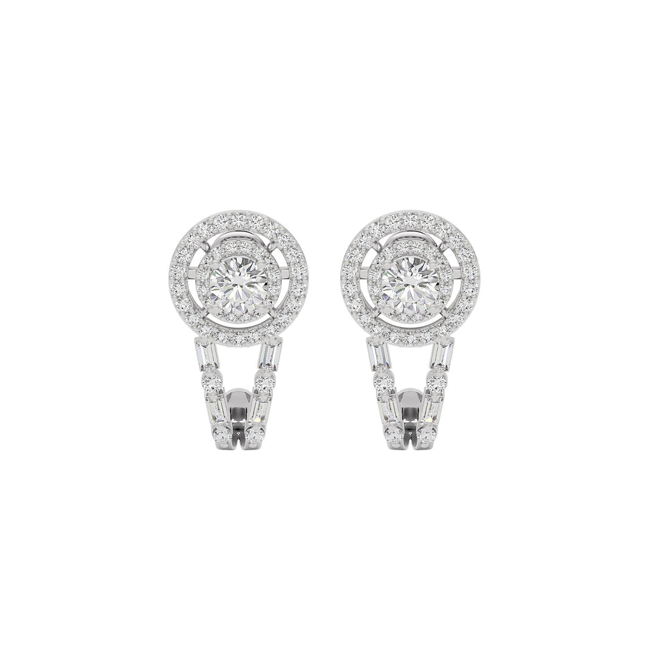 Serenade Solitaire Diamond Earrings 18 KT / White Gold