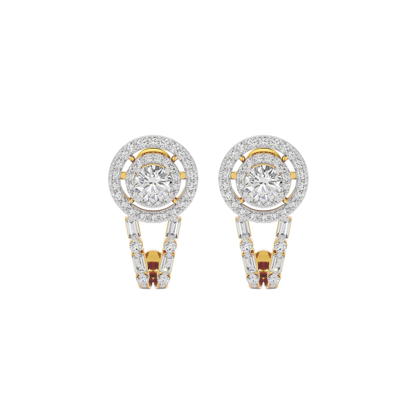 Serenade Solitaire Diamond Earrings 18 KT / Yellow Gold