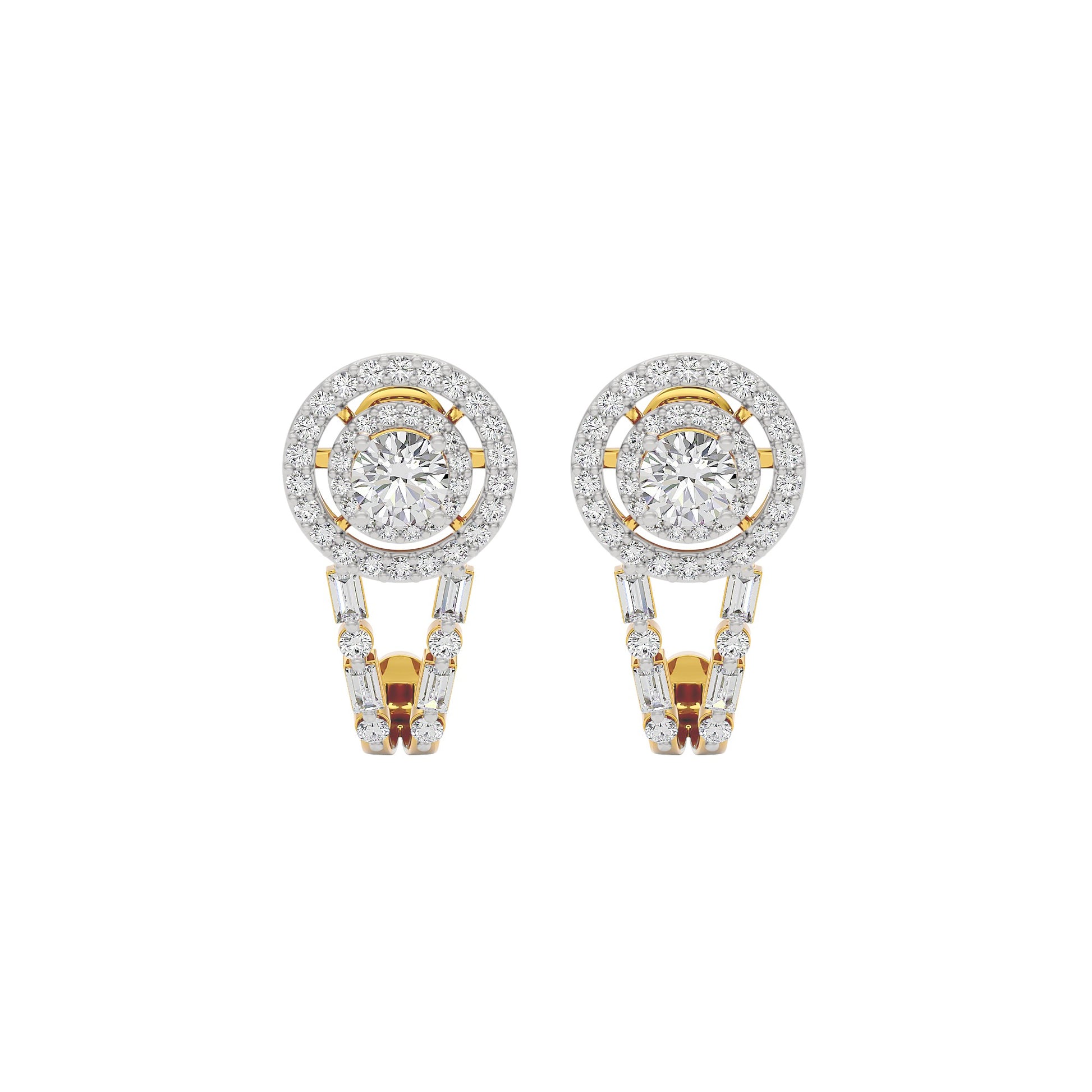 Serenade Solitaire Diamond Earrings 18 KT / Yellow Gold