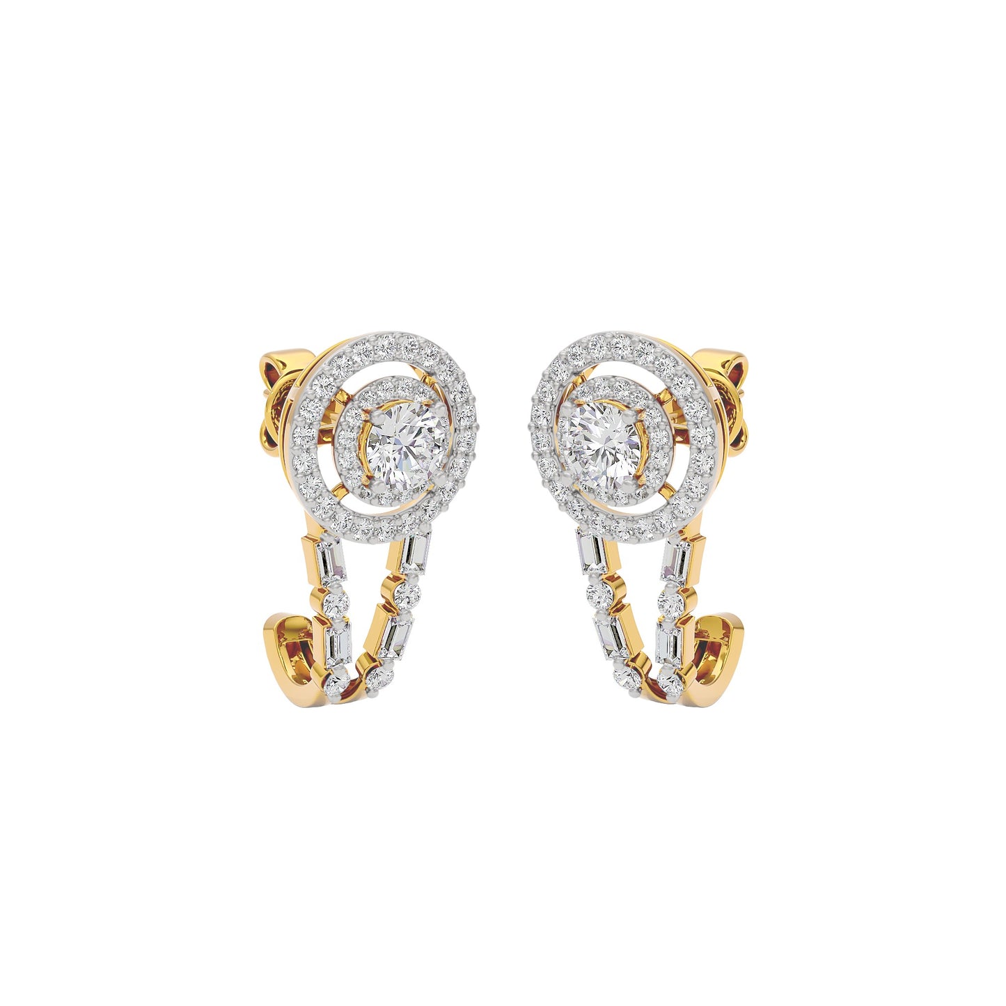 Serenade Solitaire Diamond Earrings 18 KT / Yellow Gold
