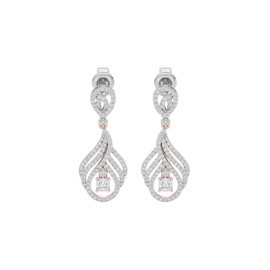 Dazzling Decadence Diamond Earrings 18 KT / Rose Gold