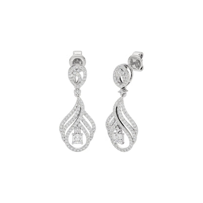 Dazzling Decadence Diamond Earrings 18 KT / White Gold