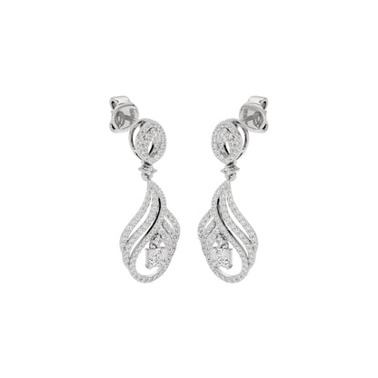 Dazzling Decadence Diamond Earrings 18 KT / White Gold