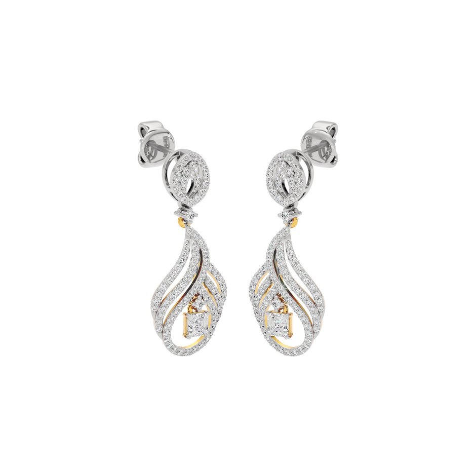 Dazzling Decadence Diamond Earrings 18 KT / Yellow Gold