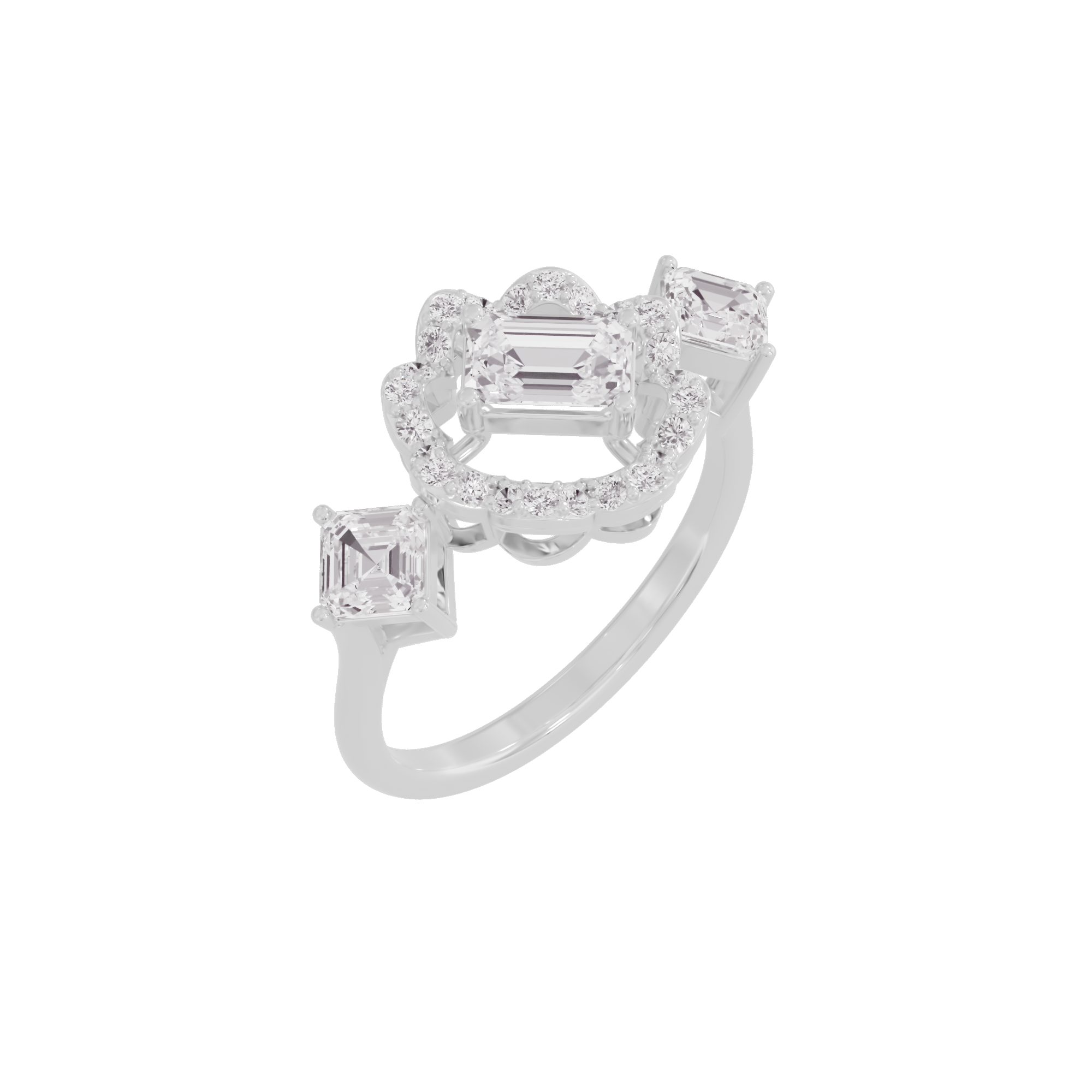 Scintillating Sonata Diamond Ring