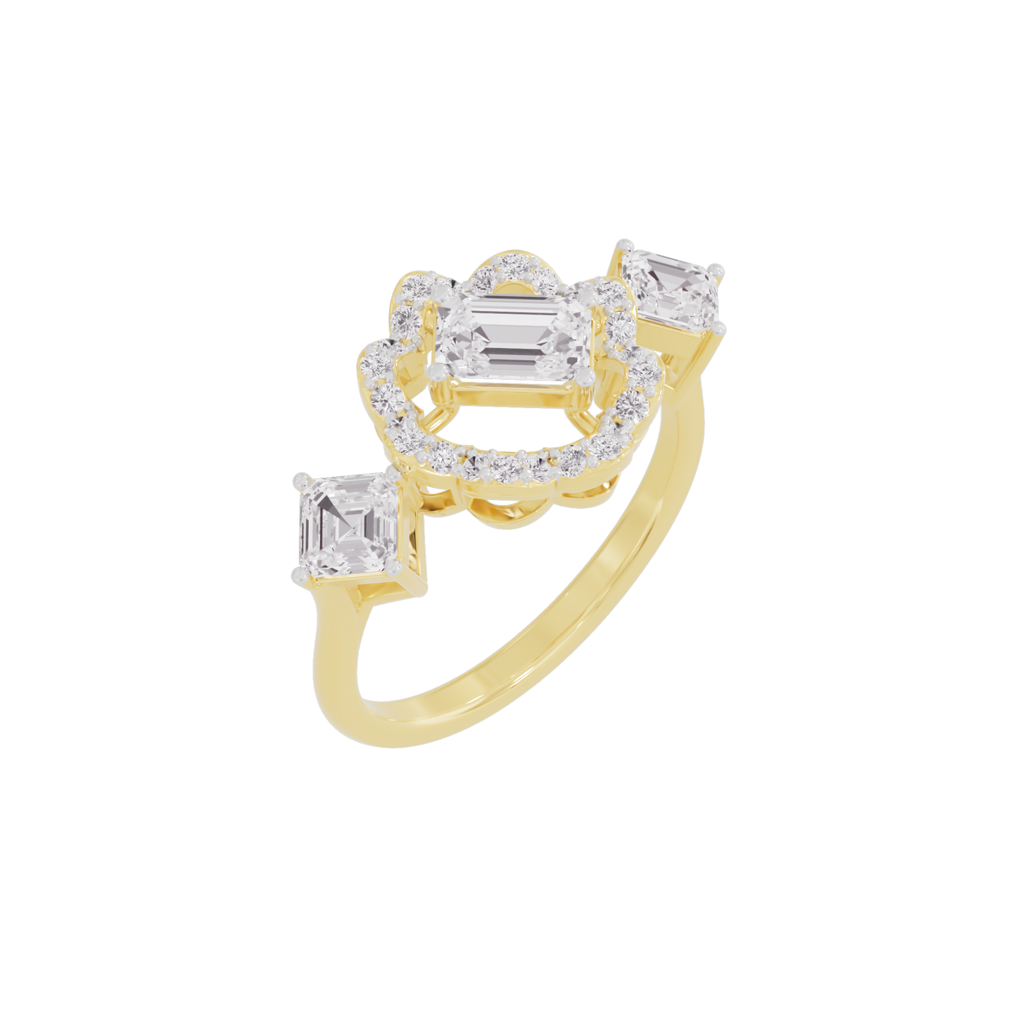 Scintillating Sonata Diamond Ring