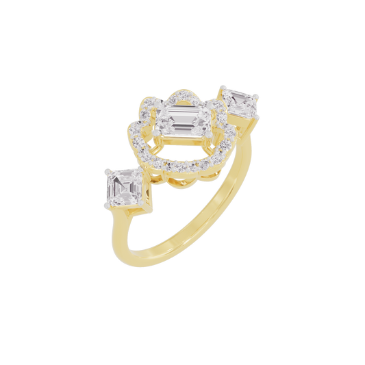 Scintillating Sonata Diamond Ring