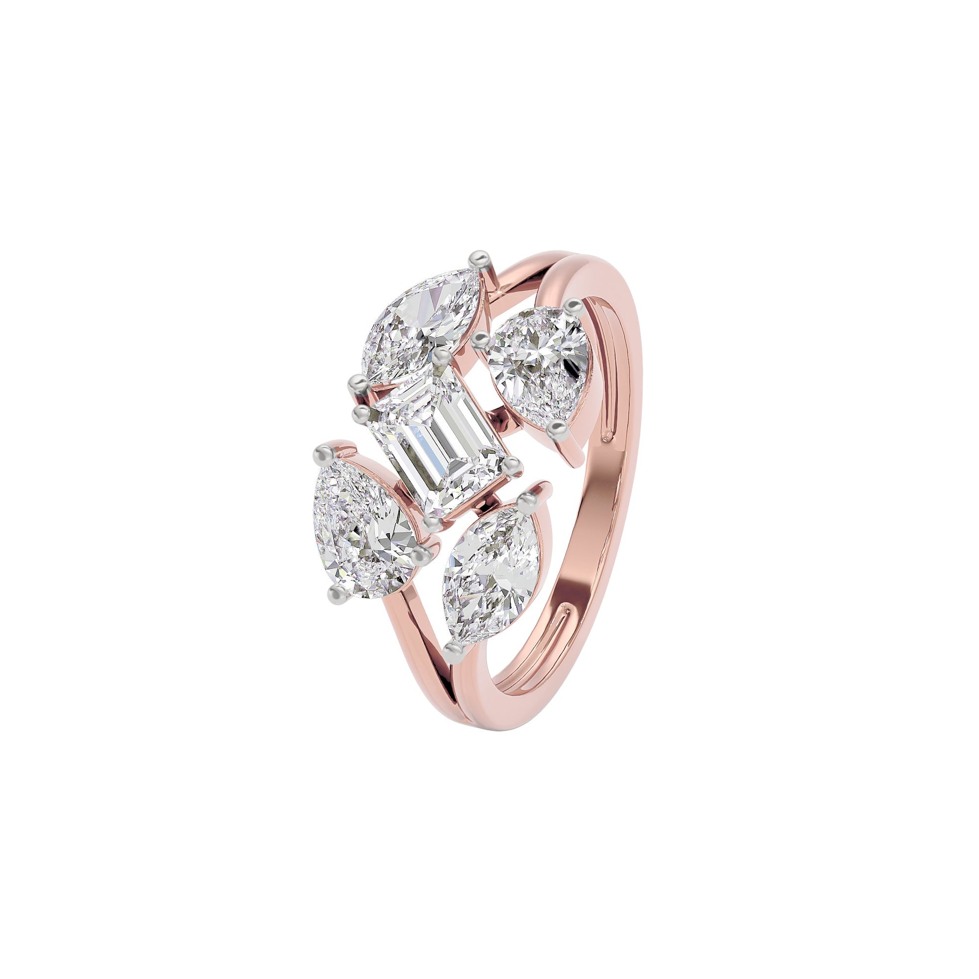 Graceful Glamour Diamond Ring 18 KT / Rose Gold / 22