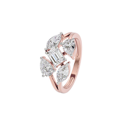 Graceful Glamour Diamond Ring 18 KT / Rose Gold / 22