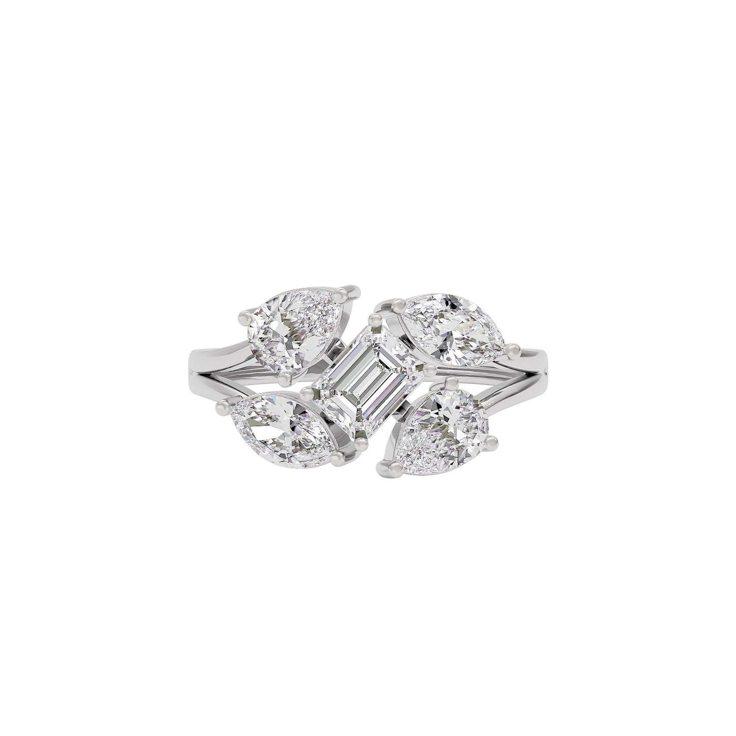 Graceful Glamour Diamond Ring 18 KT / White Gold / 22
