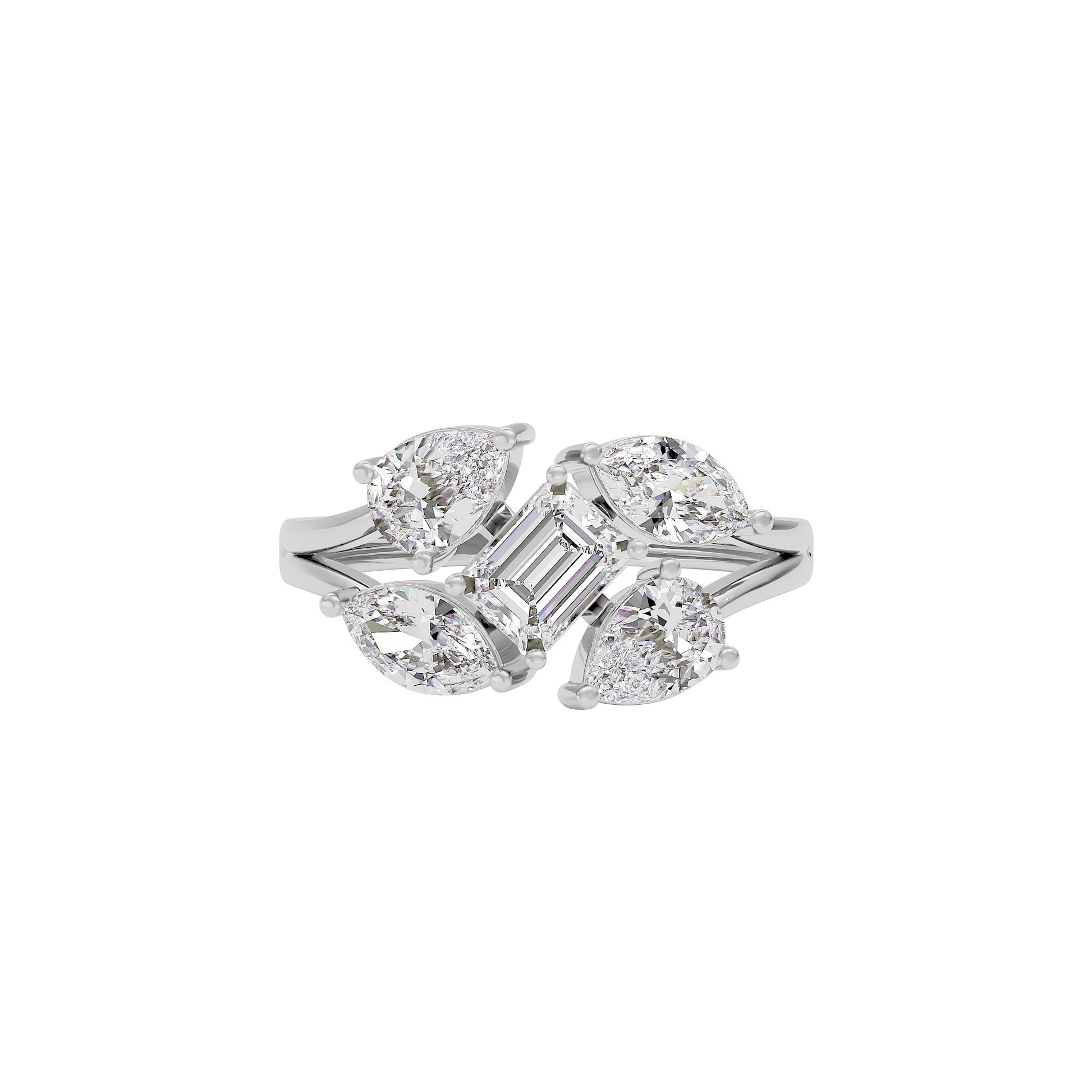Graceful Glamour Diamond Ring 18 KT / White Gold / 22