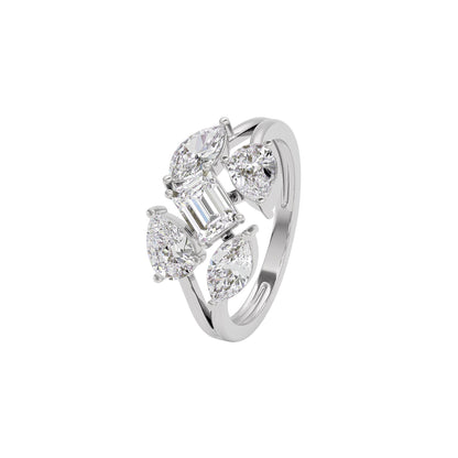 Graceful Glamour Diamond Ring 18 KT / White Gold / 22
