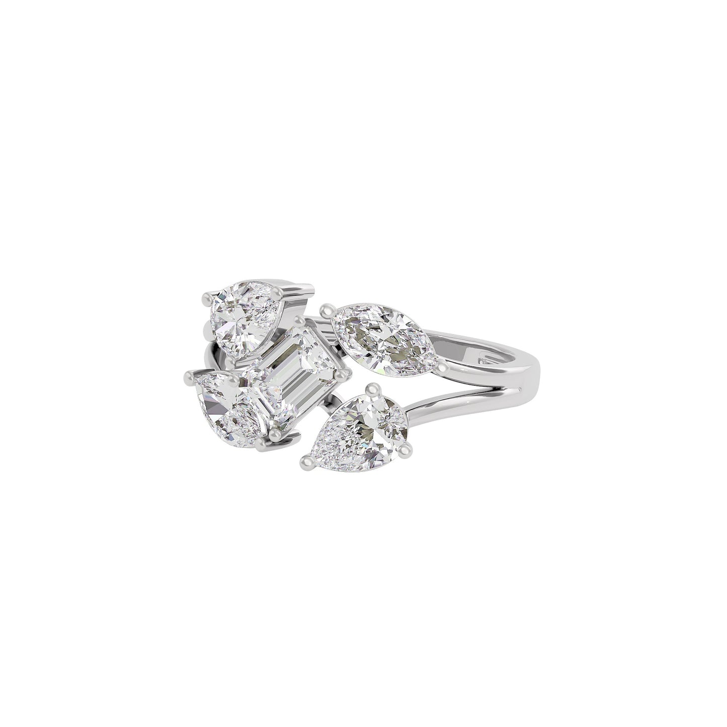 Graceful Glamour Diamond Ring 18 KT / White Gold / 22