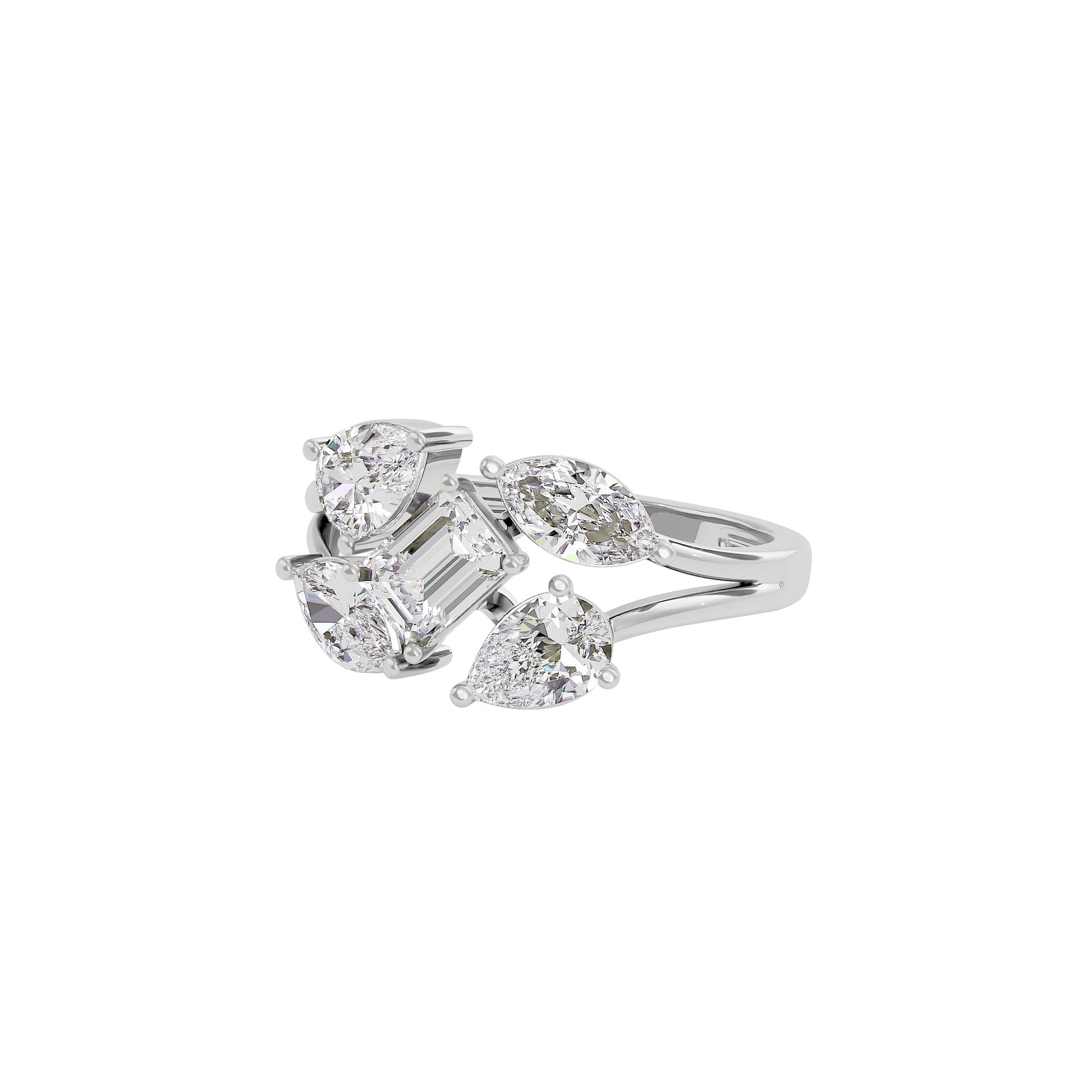 Graceful Glamour Diamond Ring 18 KT / White Gold / 22