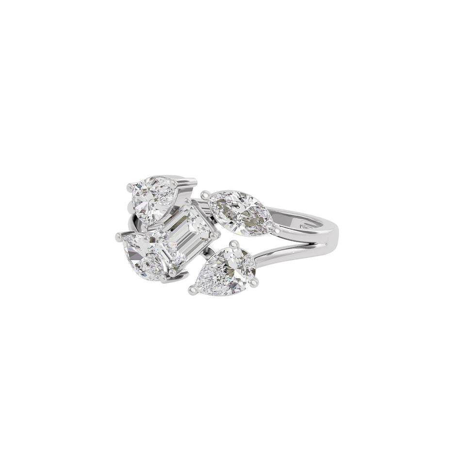 Graceful Glamour Diamond Ring 18 KT / White Gold / 22