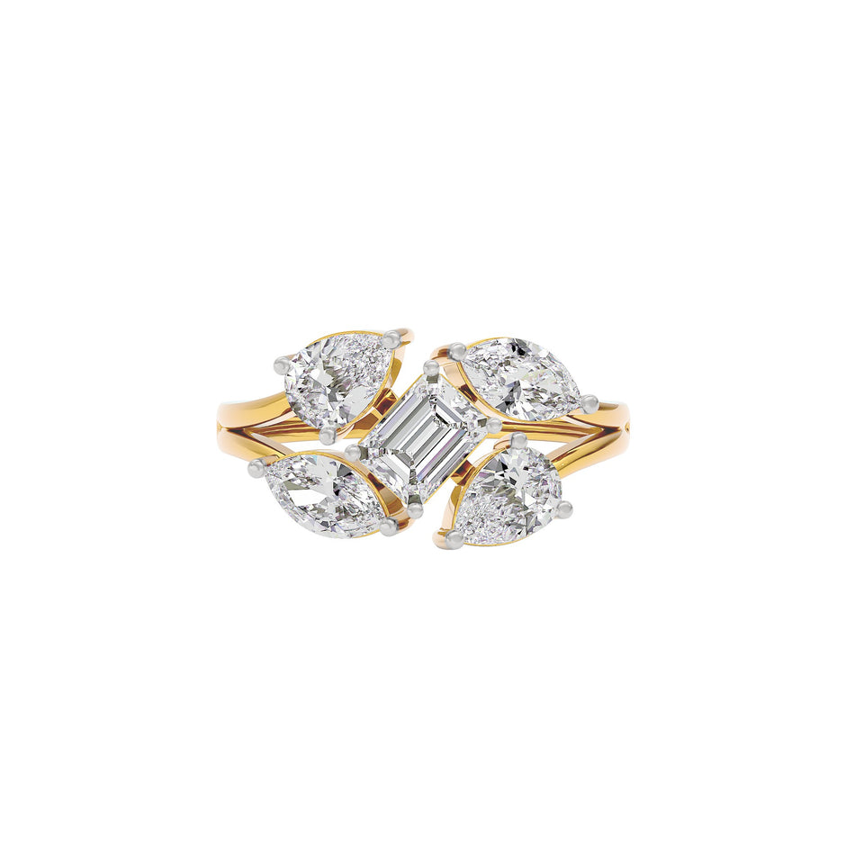 Graceful Glamour Diamond Ring 18 KT / Yellow Gold / 22