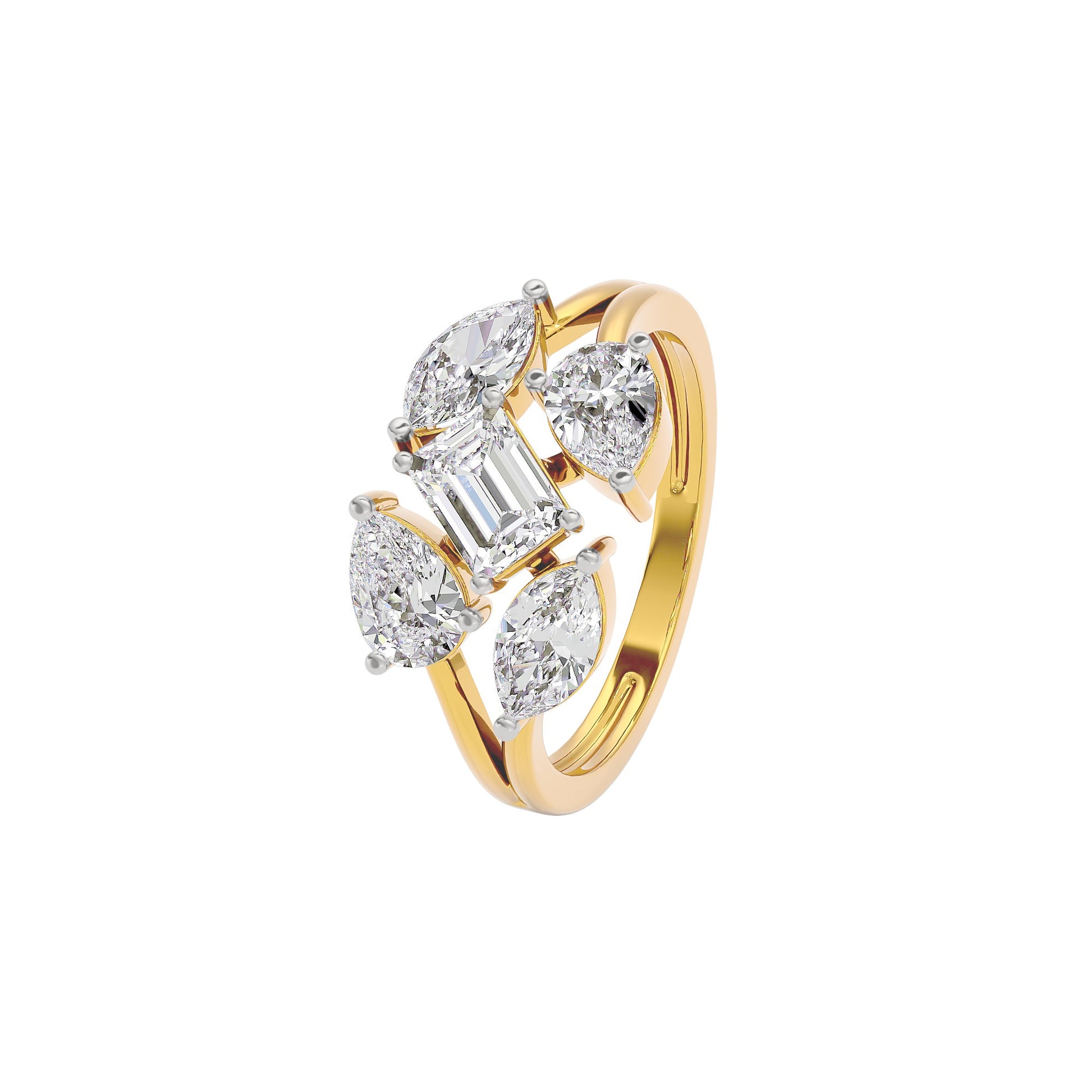 Graceful Glamour Diamond Ring 18 KT / Yellow Gold / 22