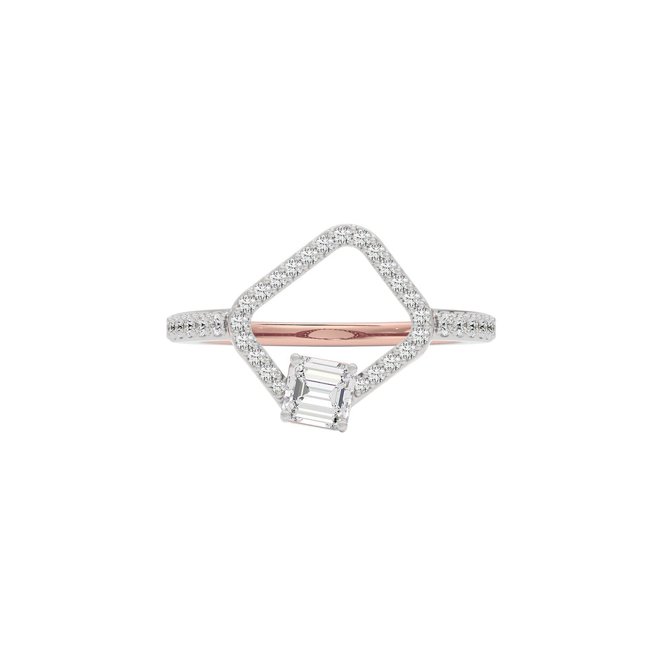 Dazzling Enigma Diamond Ring 18 KT / Rose Gold / 22