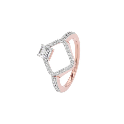 Dazzling Enigma Diamond Ring 18 KT / Rose Gold / 22