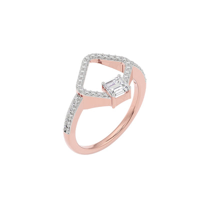 Dazzling Enigma Diamond Ring 18 KT / Rose Gold / 22